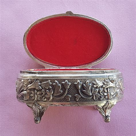 repair metal hinge on trinket box|antique silver plate hinge repair.